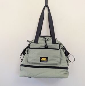 C&C California Sage Green Nylon Travel Gym Laptop Duffle Bag‎